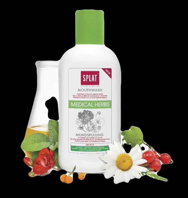 Mouthwash with medicinal herbs